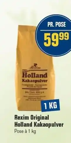 Otto Duborg Rexim original holland kakaopulver tilbud