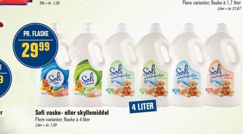 Otto Duborg Sofi vaske- eller skyllemiddel tilbud