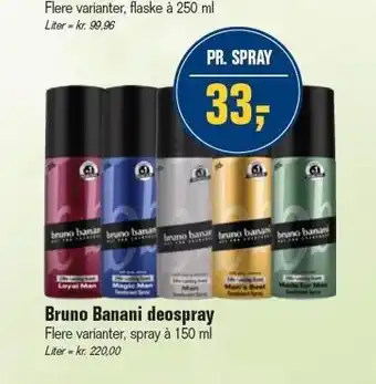 Otto Duborg Bruno banani deospray tilbud
