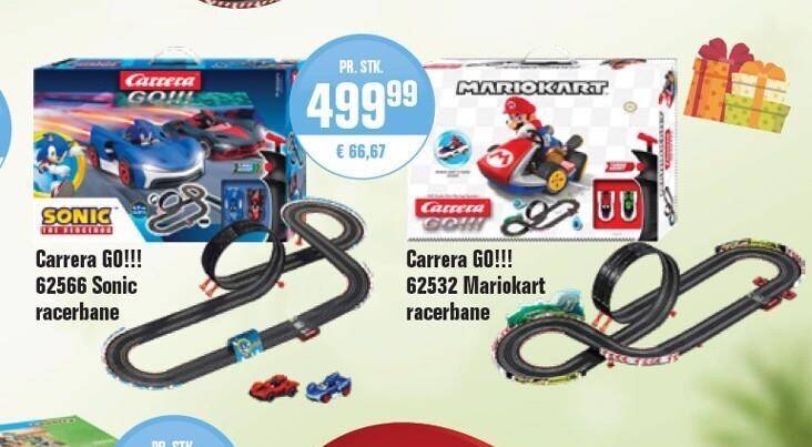 Otto Duborg Carrera go!!! 62566 sonic racerbane eller carrera go!!! 62532 mariokart racerbane tilbud