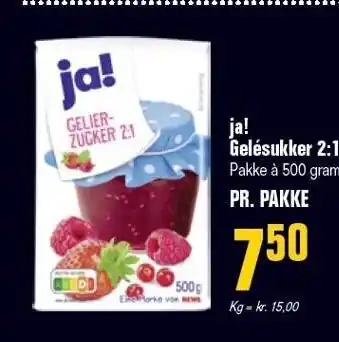 Ja! gelésukker 2:1