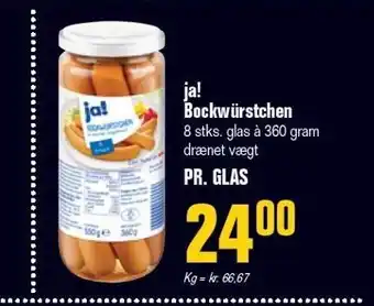 Otto Duborg Ja! bockwürstchen tilbud
