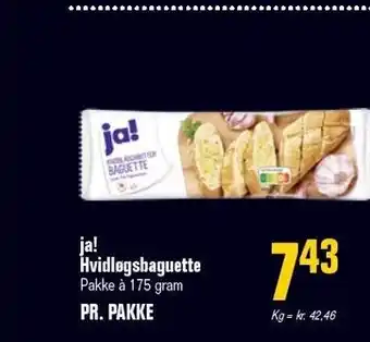 Otto Duborg Ja! hvidløgsbaguette tilbud