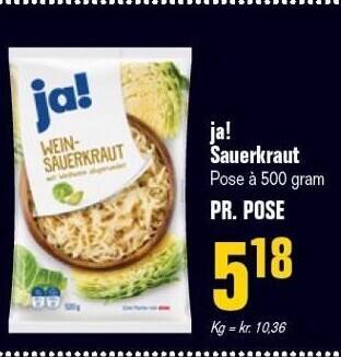 Otto Duborg Ja! sauerkraut tilbud
