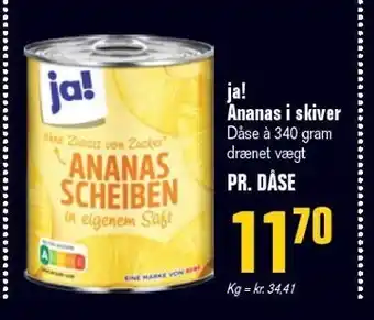 Ja! ananas i skiver