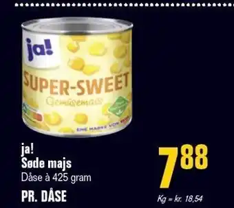 Otto Duborg Ja! søde majs tilbud