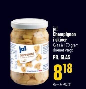 Otto Duborg Ja! champignon i skiver tilbud