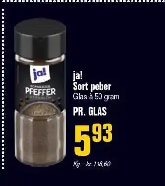 Otto Duborg Ja! sort peber tilbud