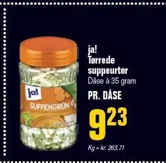 Ja! tørrede suppeurter