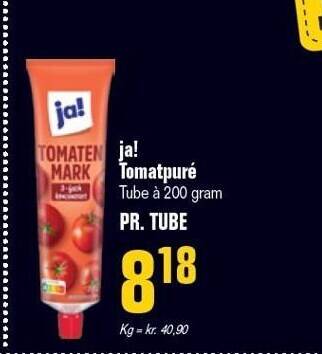 Otto Duborg Ja! tomatpuré tilbud