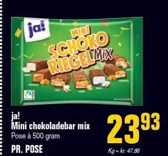 Otto Duborg Ja! mini chokoladebar mix tilbud