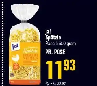 Otto Duborg Ja! spätzle tilbud