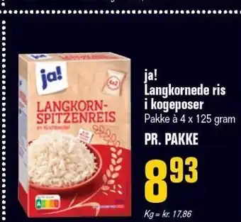 Otto Duborg Ja! langkornede ris i kogeposer tilbud