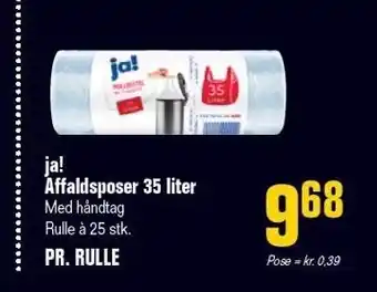 Otto Duborg Ja! affaldsposer 35 liter tilbud