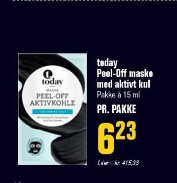 Otto Duborg Today peel-off maske med aktivt kul tilbud