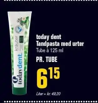 Otto Duborg Today dent tandpasta med urter tilbud
