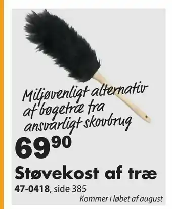 Biltema Støvekost af træ tilbud