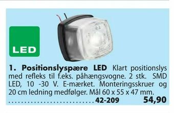 Biltema Positionslyspære LED tilbud