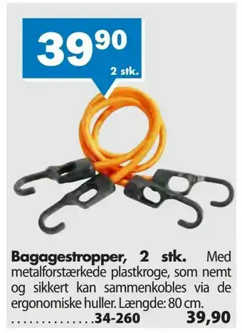 Bagagestropper, 2 stk