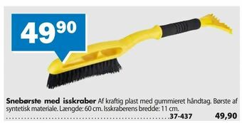 Snebørste med isskraber