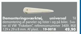 Biltema Demonteringsværktøj, universal tilbud