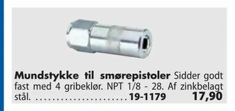 Mundstykke til smørepistoler