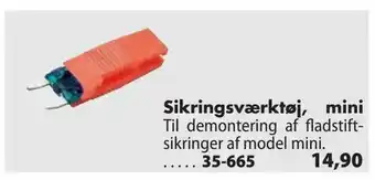 Biltema Sikringsværktøj, mini tilbud