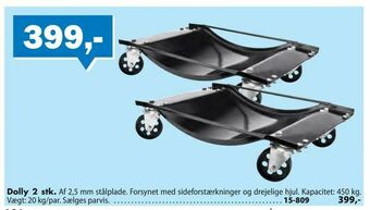 Biltema Dolly 2 stk. tilbud