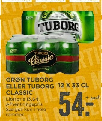 Grøn tuborg eller tuborg classic