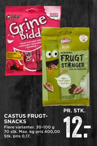 MENY Castus frugt­snacks tilbud