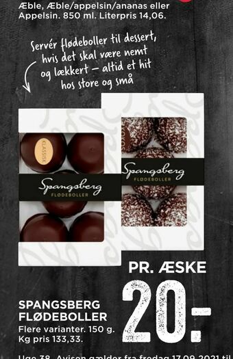 MENY Spangsberg flødeboller tilbud