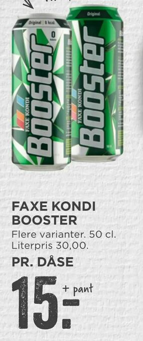 MENY Faxe kondi booster tilbud