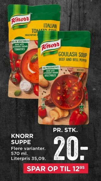 MENY Knorr suppe tilbud