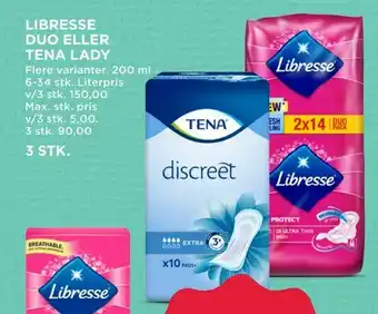 MENY Libresse duo eller tena lady tilbud