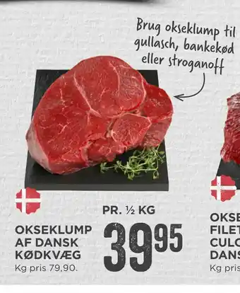 Okseklump af dansk kødkvæg