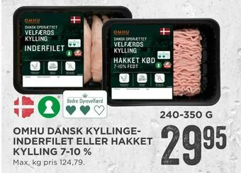 MENY Omhu dansk kyllingeinderfilet eller hakket kylling 7-10 % tilbud