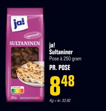Ja! sultaniner