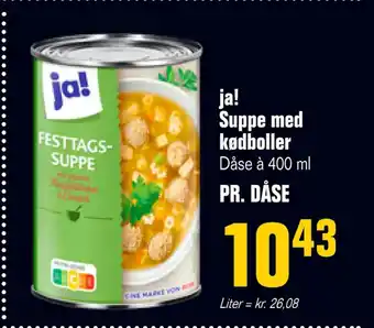 Otto Duborg Ja! suppe med kødboller tilbud