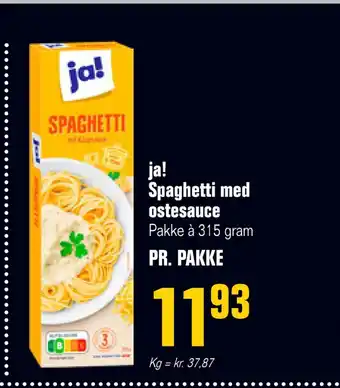 Otto Duborg Ja! spaghetti med ostesauce tilbud