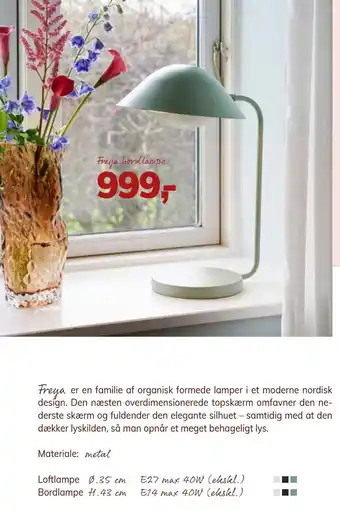 Daells Bolighus Freya bordlampe tilbud