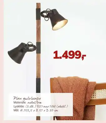 Daells Bolighus Plow gulvlampe tilbud