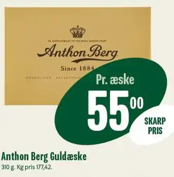 Min Købmand Anthon Berg Guldæske tilbud