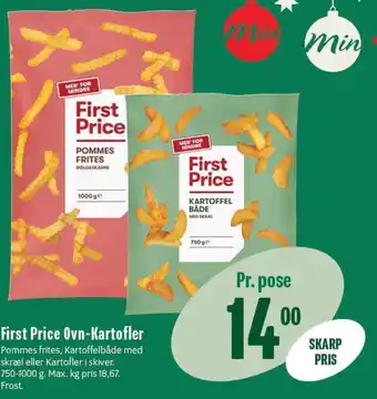 Min Købmand First Price Ovn-Kartofler tilbud