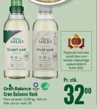 Min Købmand Grøn Balance Vask tilbud