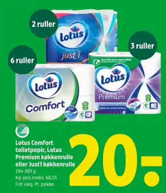 Coop 365 Just1 køkkenrulle tilbud