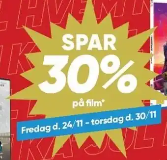 Bilka Spar 30% på film tilbud