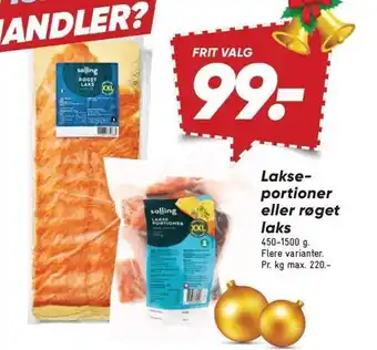Bilka Lakseportioner eller røget laks tilbud