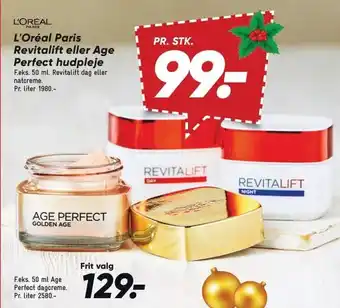 Bilka L'oréal paris revitalift eller age perfect hudpleje tilbud