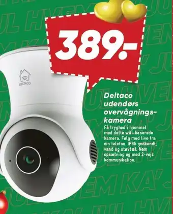 Bilka Deltaco udendørs overvågningskamera tilbud
