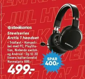 Bilka Steelseries artis 1 headset tilbud